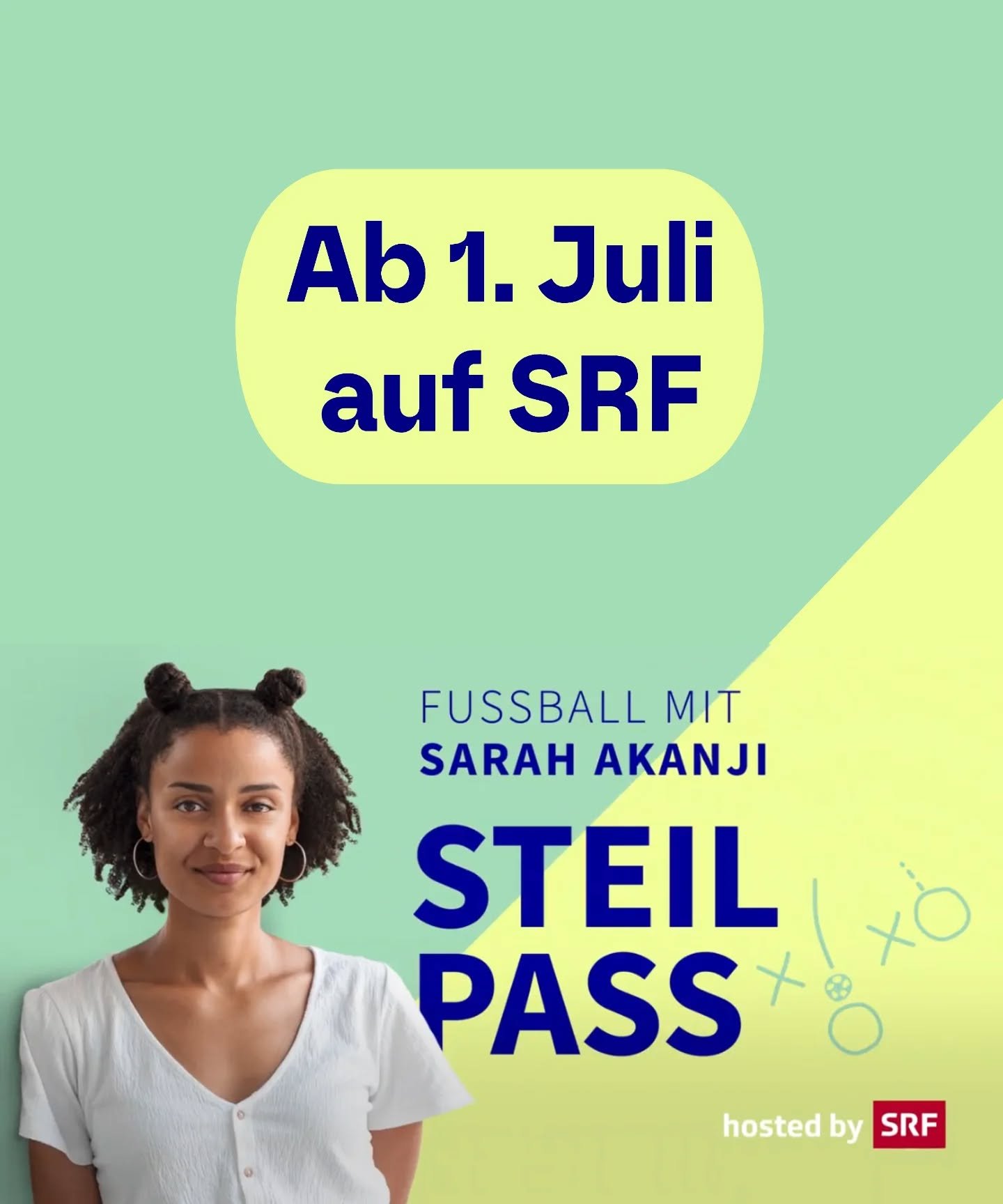 Nächste Woche geht es los mit dem Steilpass - hosted by SRF.🤩 Die EM-Staffel wird ab dem 1. Juli auf dem Kanal von Sykora-Gisler, Play SRF und im Live-TV ausgestrahlt.
Falls du dich bis dahin schon ein bisschen auf @akanjisa und Fussball einst