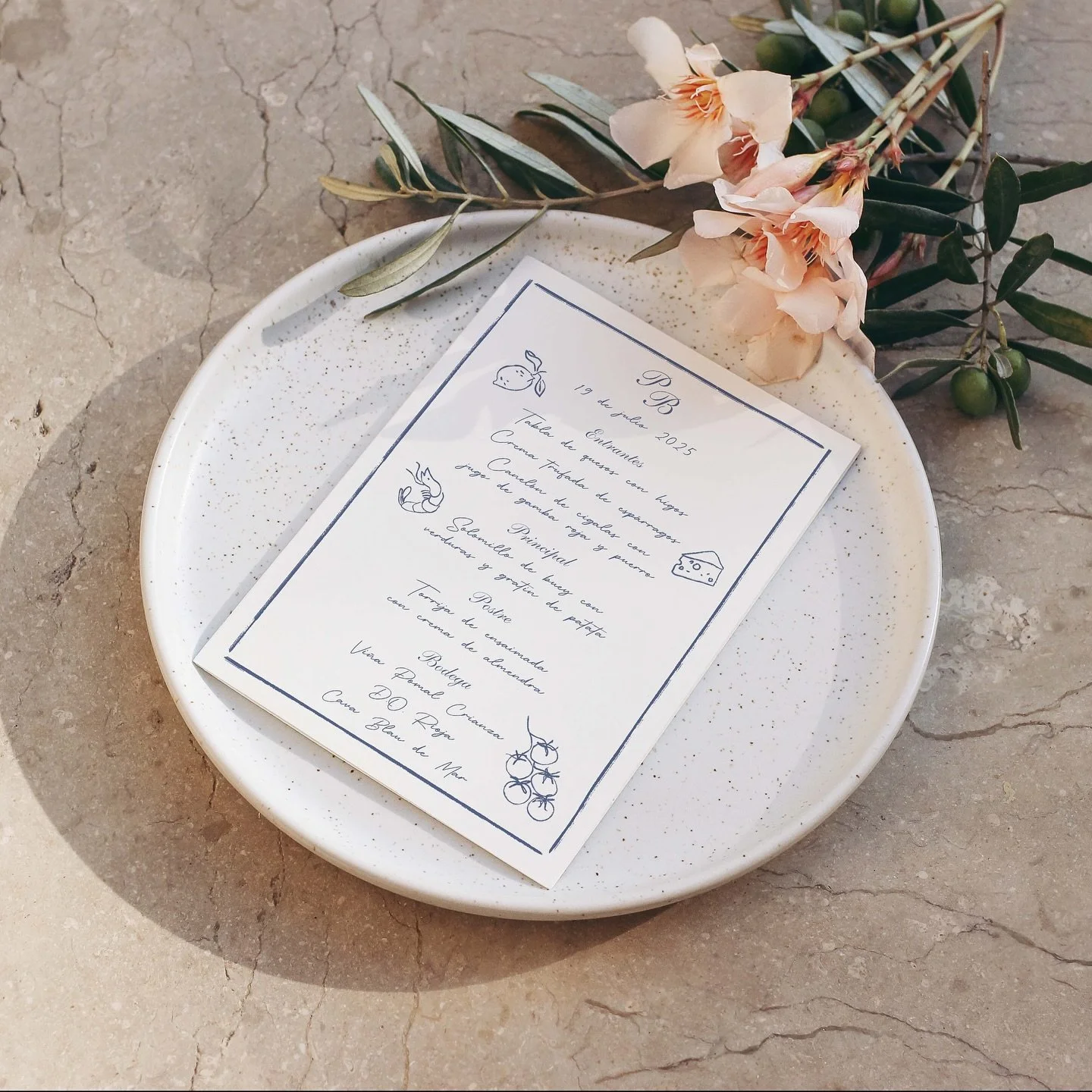 Un men&uacute; pensado para una boda con aires muy mediterr&aacute;neos 🌾 🍋