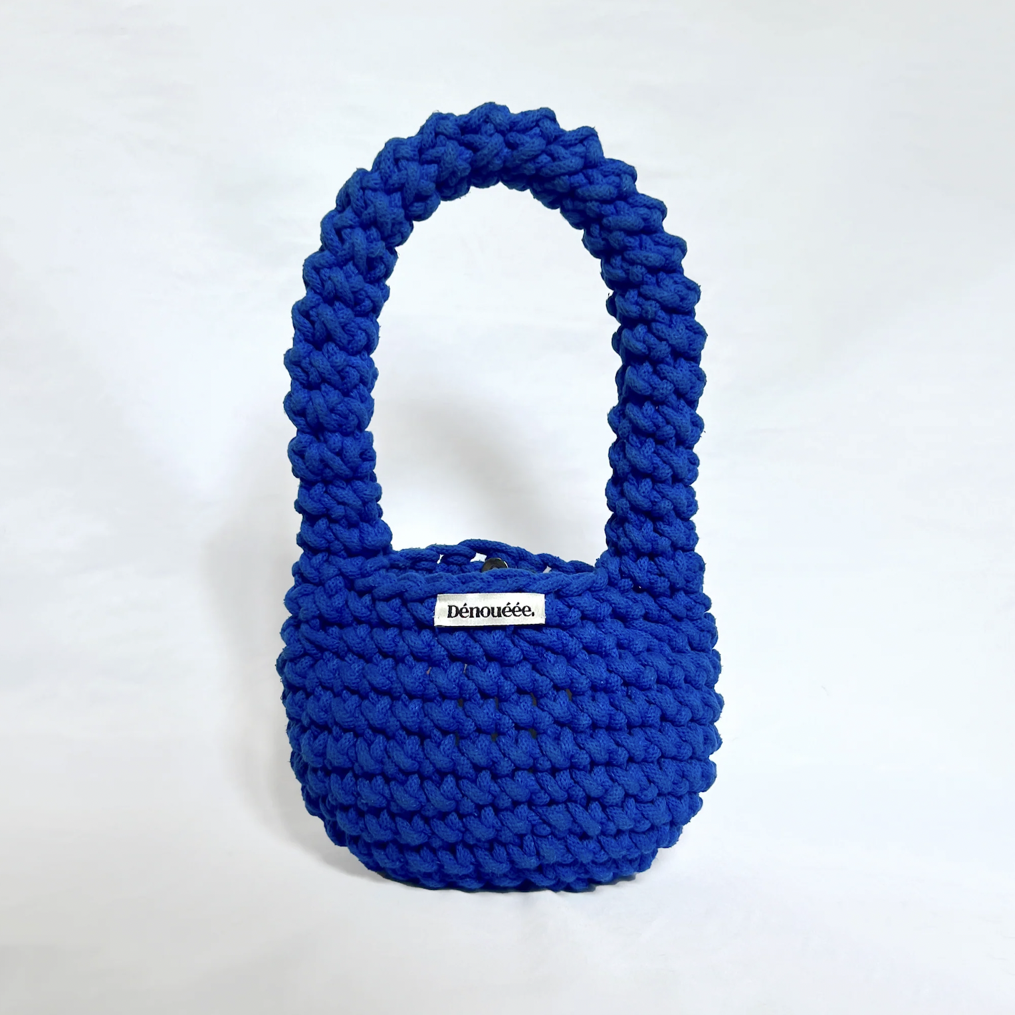 Le mini sac boule, bleu