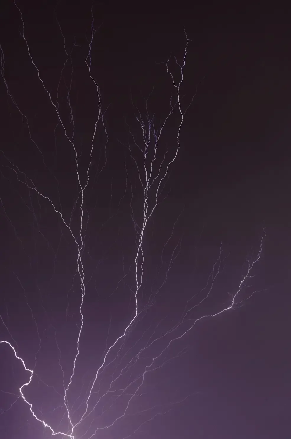 Lightning symbolizing anger
