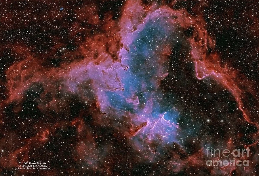 Astrophotography — Heart Nebula in Deep Space