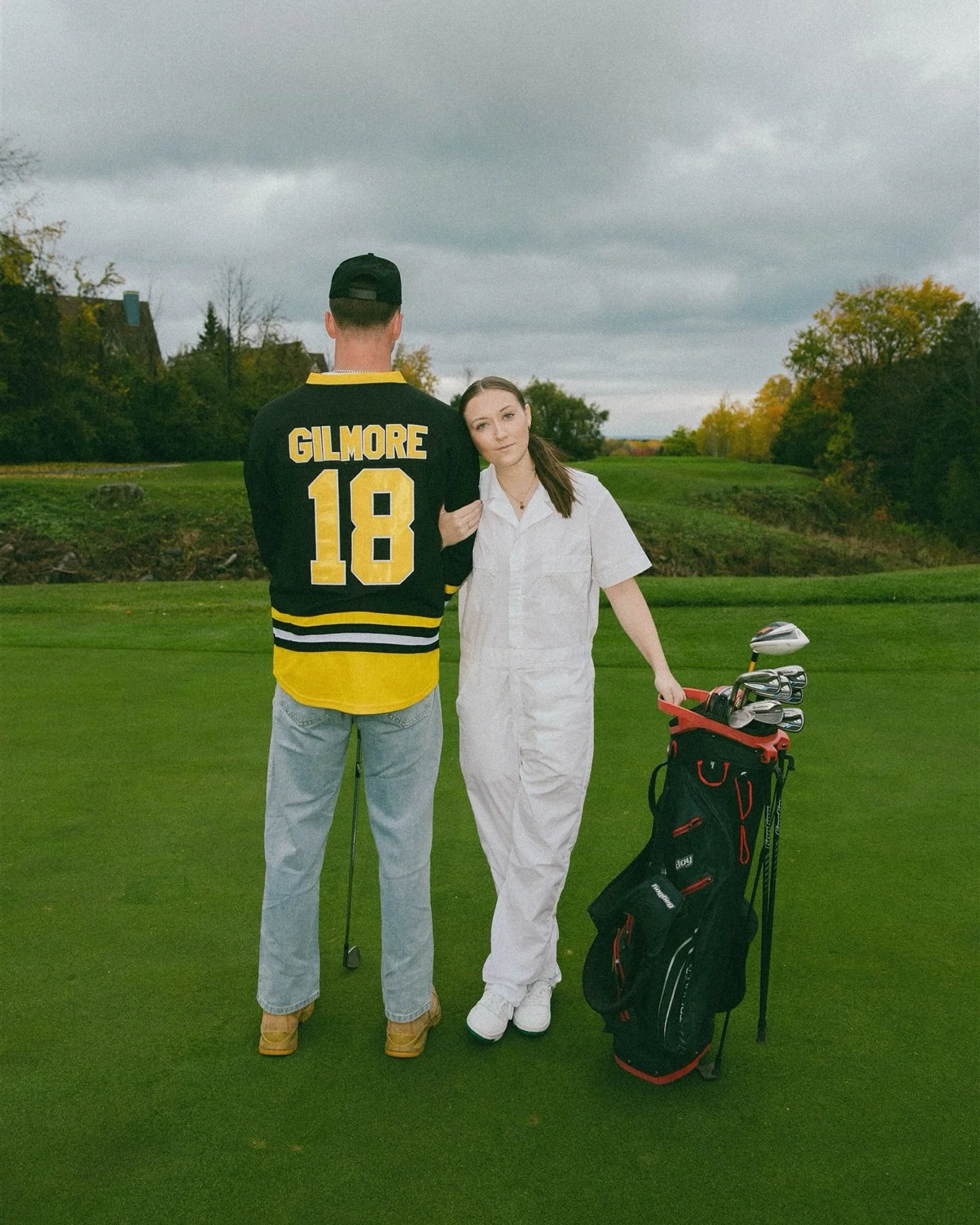 Another Halloween, another creative twist from H + D.

Gilmore and his caddy made their debut this year, easygoing, full of laughter, and so true to who they are together.

We had to recreate some of the iconic Happy Gilmore and caddy moments from bo