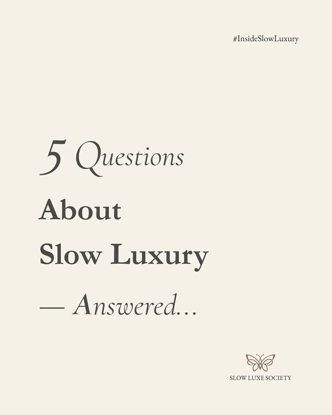 5 Most Common Questions About Slow Luxury — Answered 🌿
Slow luxury is more than a trend — it’s a mindful lifestyle built on timeless style, sustainability, and conscious choices.But many people still ask: Is it only for the rich?