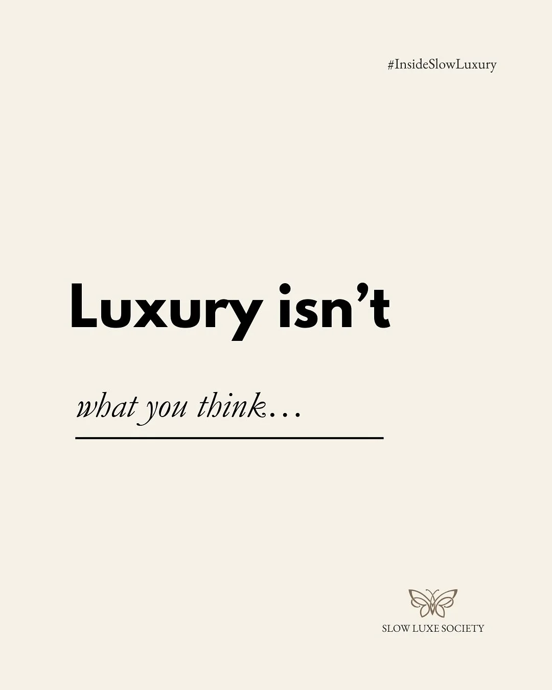 Luxury isn’t what you think… 🌿
It’s not about loud logos, chasing trends, or collecting more.
True slow luxury is about intention, timeless style, and savouring what lasts.
Luxury isn’t speed — it’s savouring.