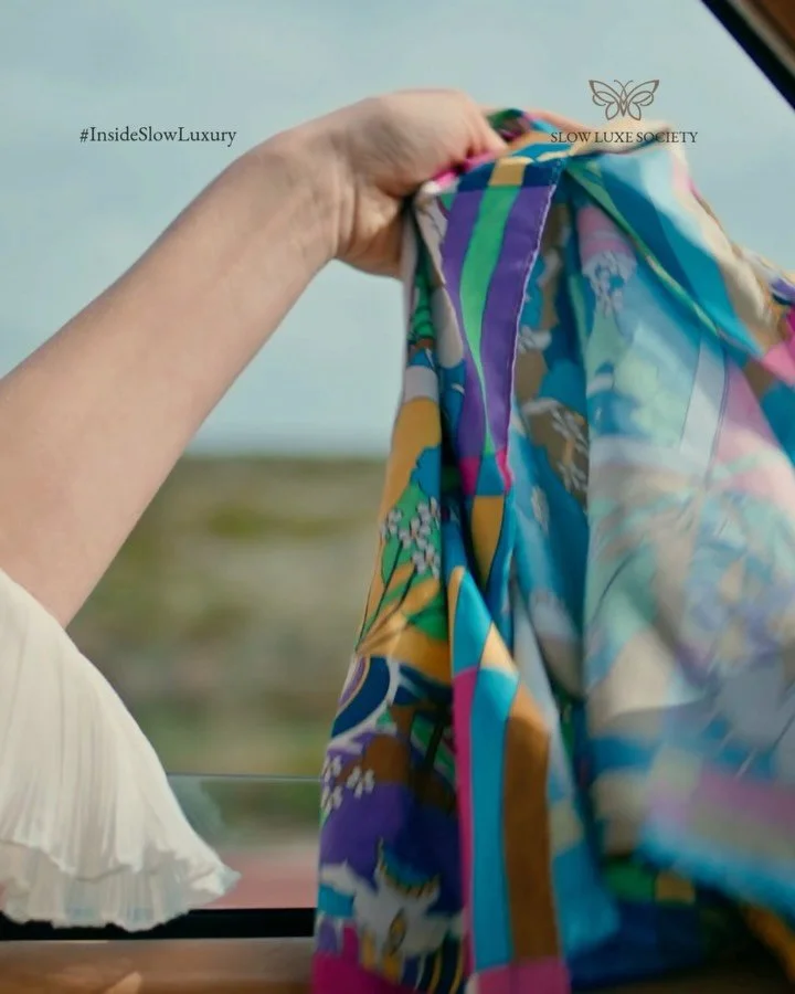 If your scarf could talk… what would it say? 🧣
It might whisper stories of winters past, journeys shared, and moments wrapped in warmth.
Because true slow luxury isn’t in how new something looks — it’s in how deeply it&rsq
