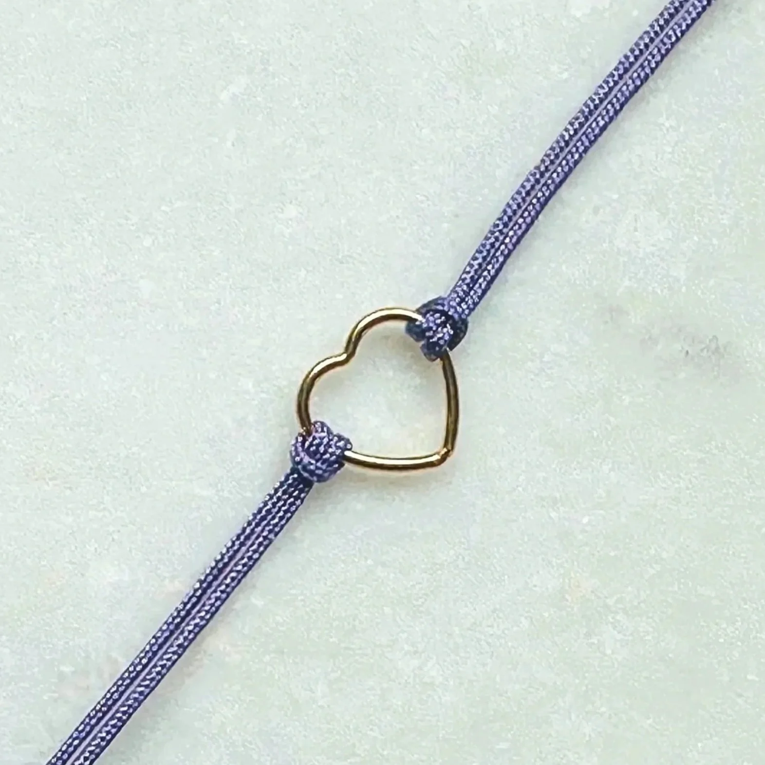 Dainty Gold Filled Heart Bracelet