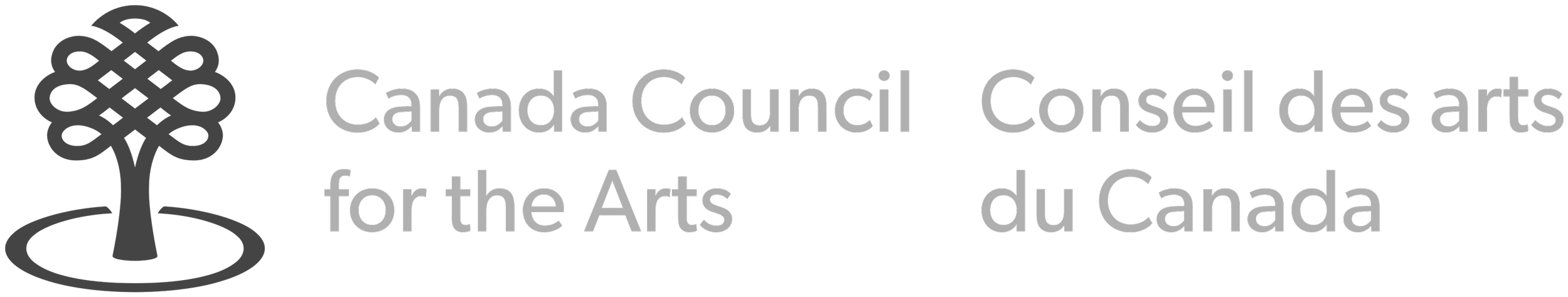 Canada Council for the Arts logo with a stylized tree symbol and bilingual text showing 'Canada Council for the Arts' and 'Conseil des arts du Canada'.