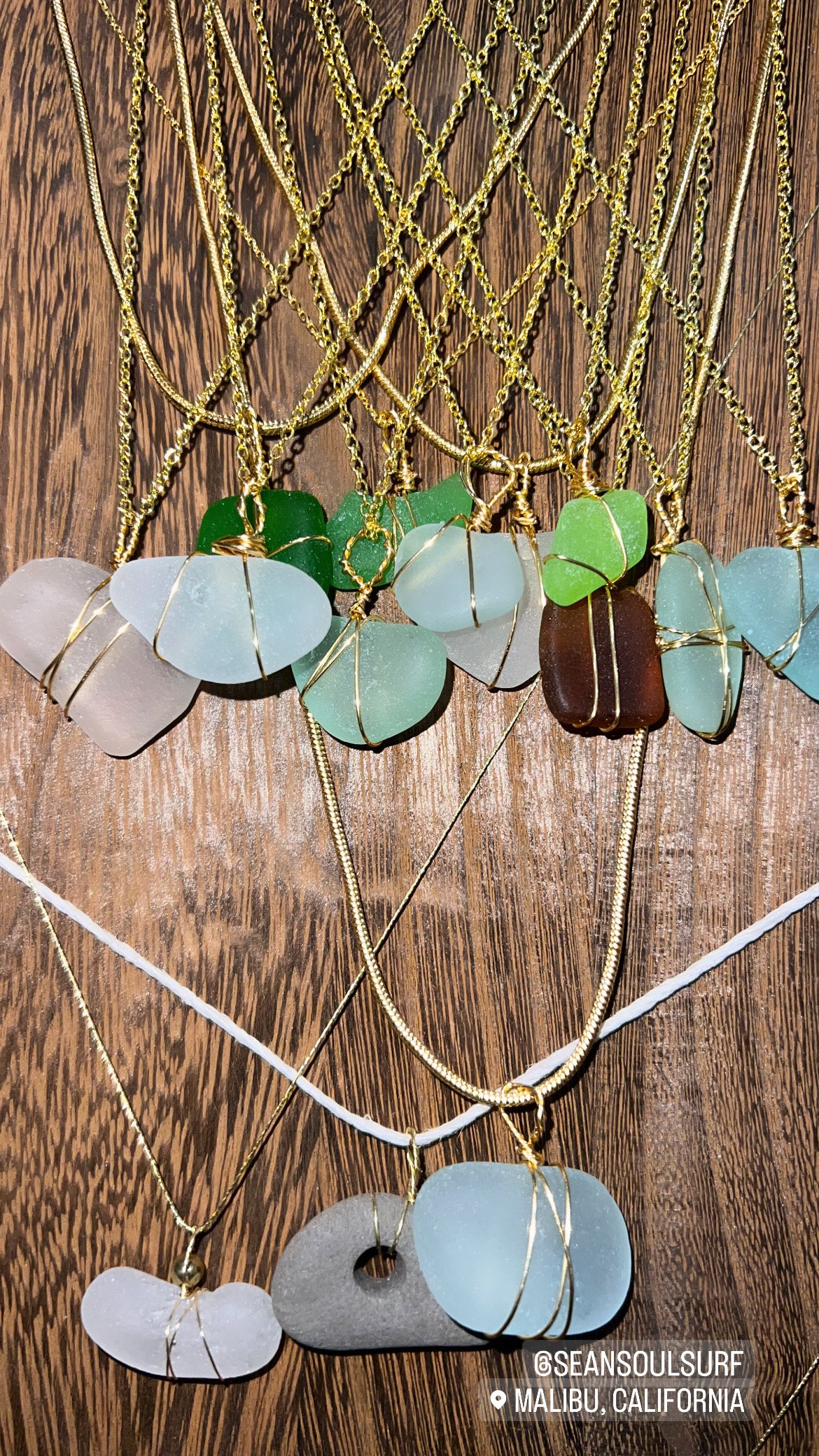 Malibu Seaglass - Many vertical on wood - 4-20-2025.jpeg