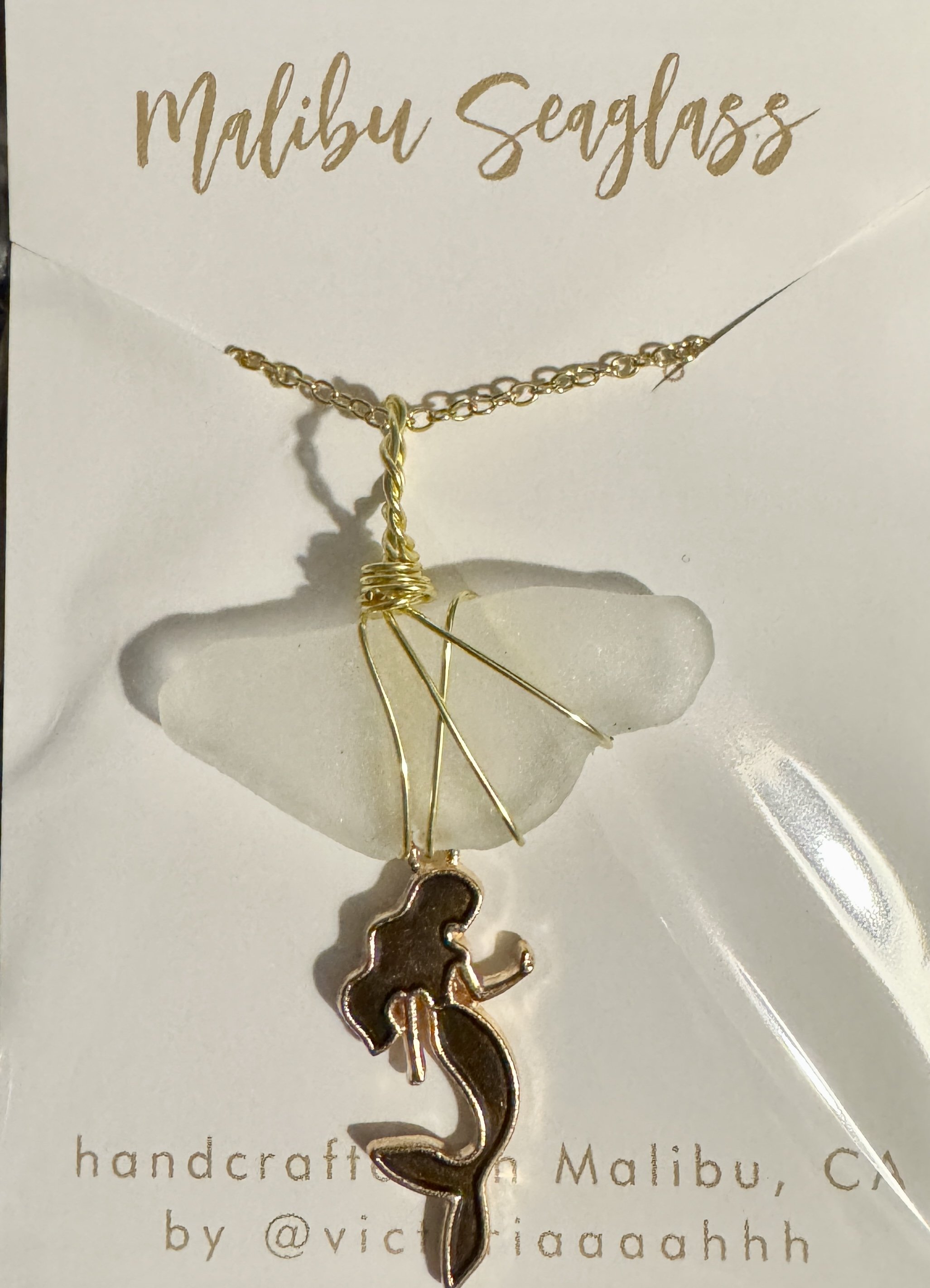 Malibu Seaglass - Packaged with mermaid charm - 4-20-2025IMG_7590.jpeg