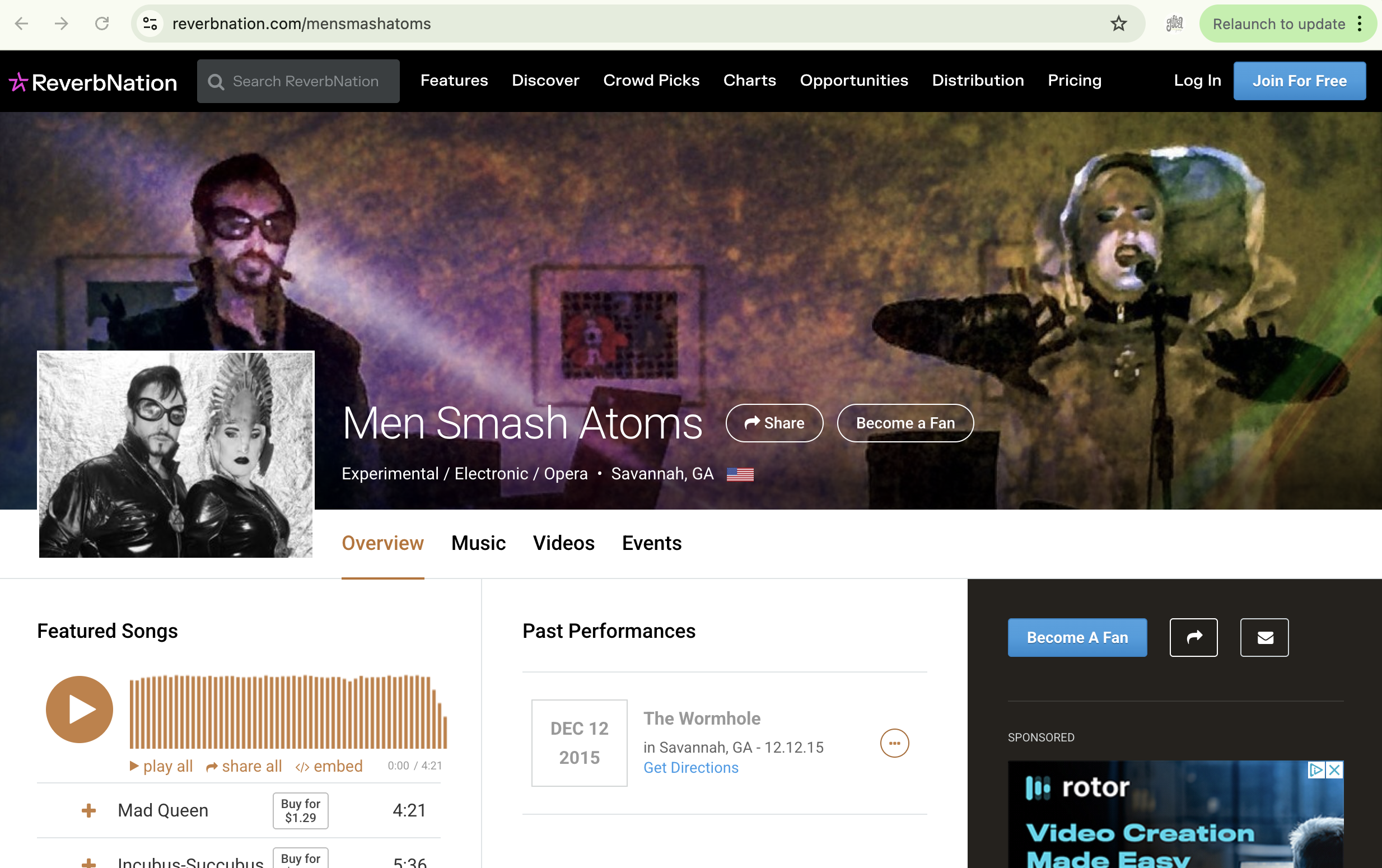 Men Smash Atoms Reverb Nation