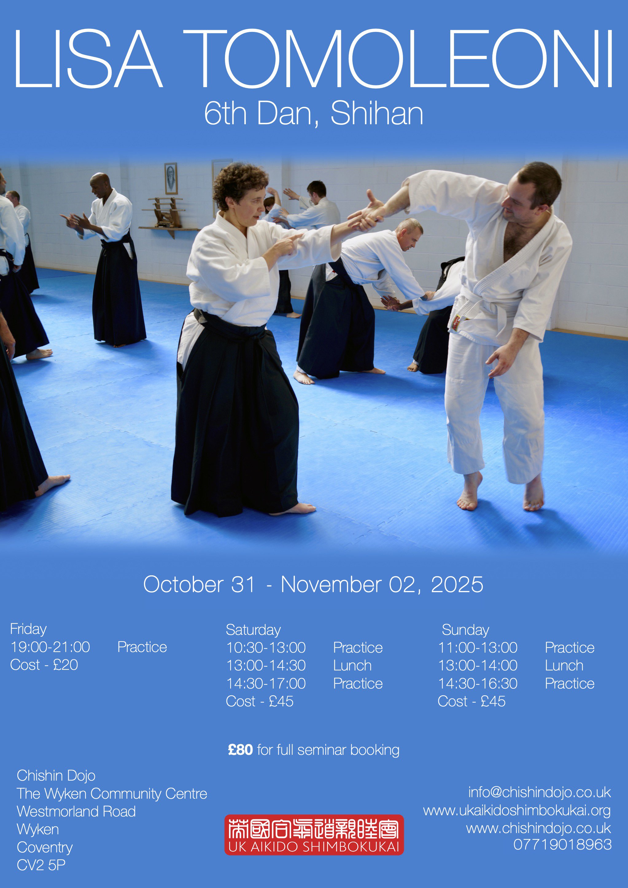 Lisa Tomoleoni Shihan in the UK, 2025!