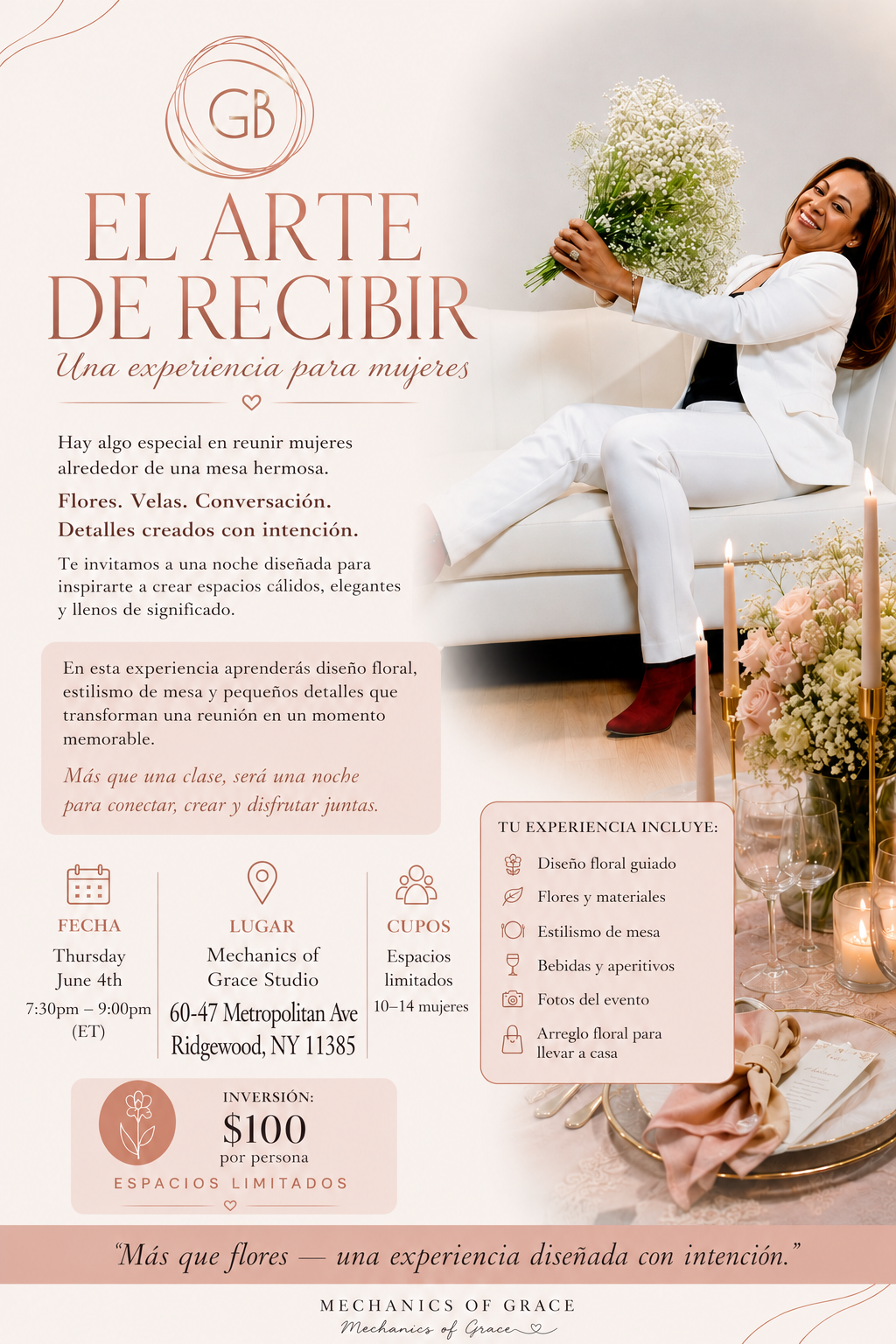 El Arte de Recibir: Una experiencia para mujeres