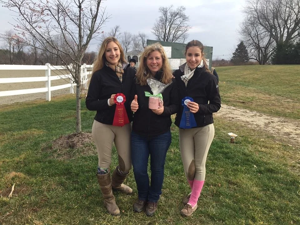 Spadafore ladies with horse show ribbons