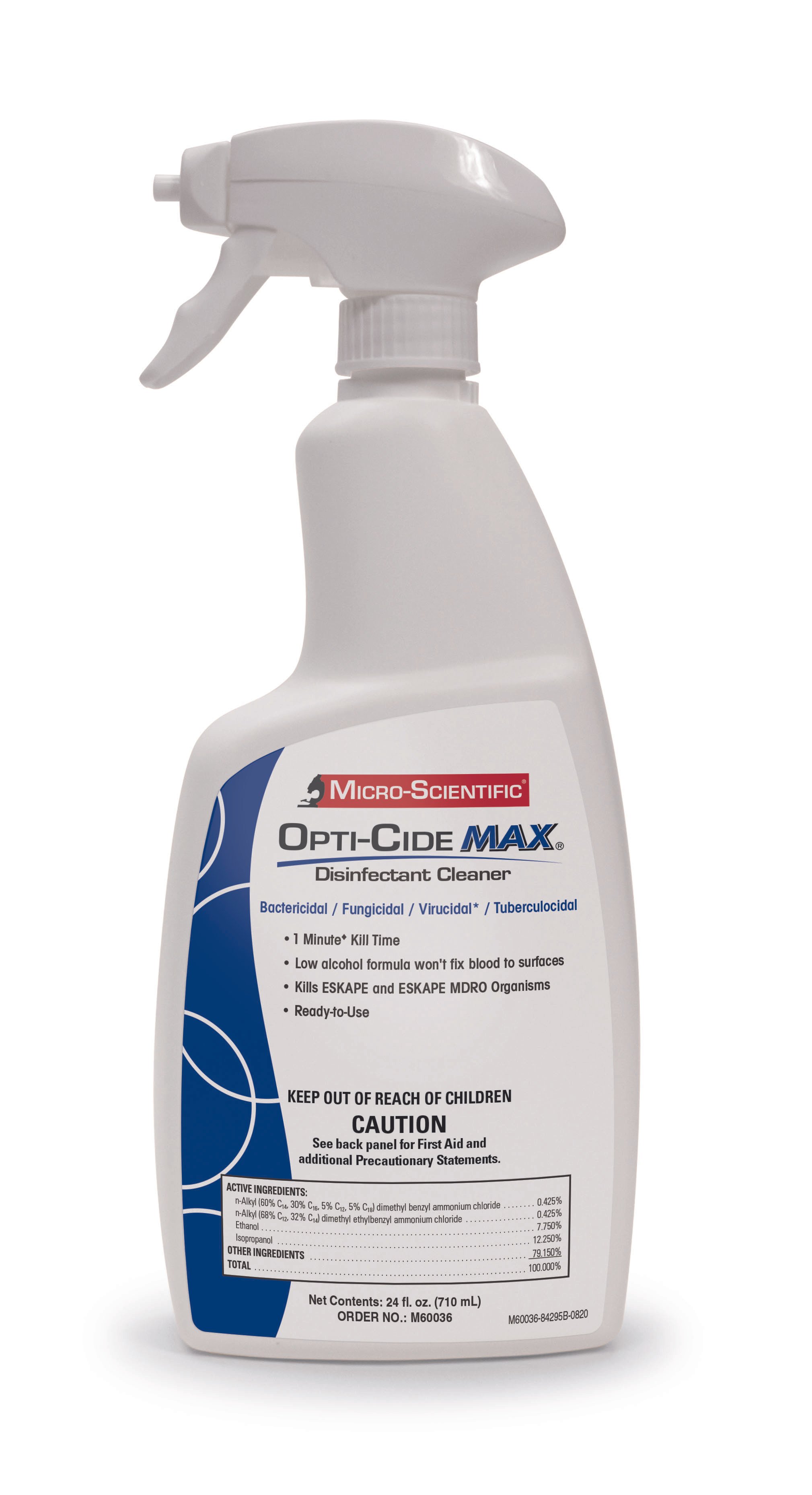 OPTICIDE MAX DISINFECTANT 24OZ SPRAY BOTTLE