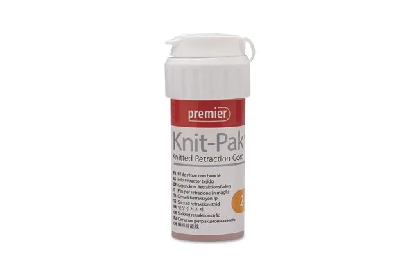 KNIT-PAK PLAIN KNITTED RETRACTION CORD #2 - PREMIER