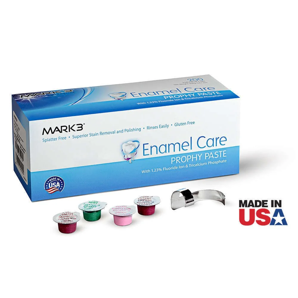 MARK3 ENAMEL CARE PROPHY PASTE ASSORTED COARSE (200)