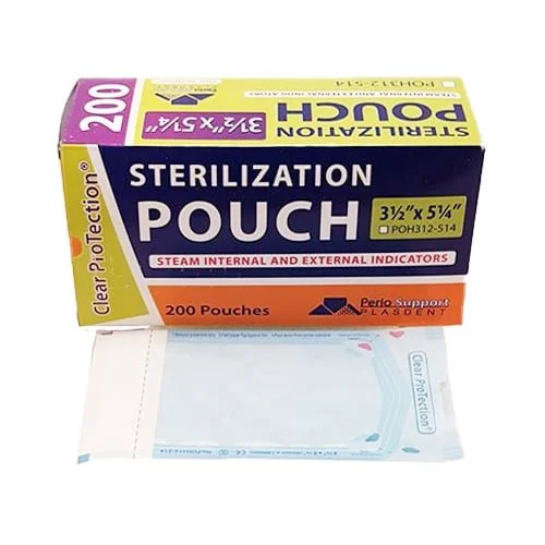 PD STERILIZATION POUCH 3 1/2" X 5 1/4" 200/BX
