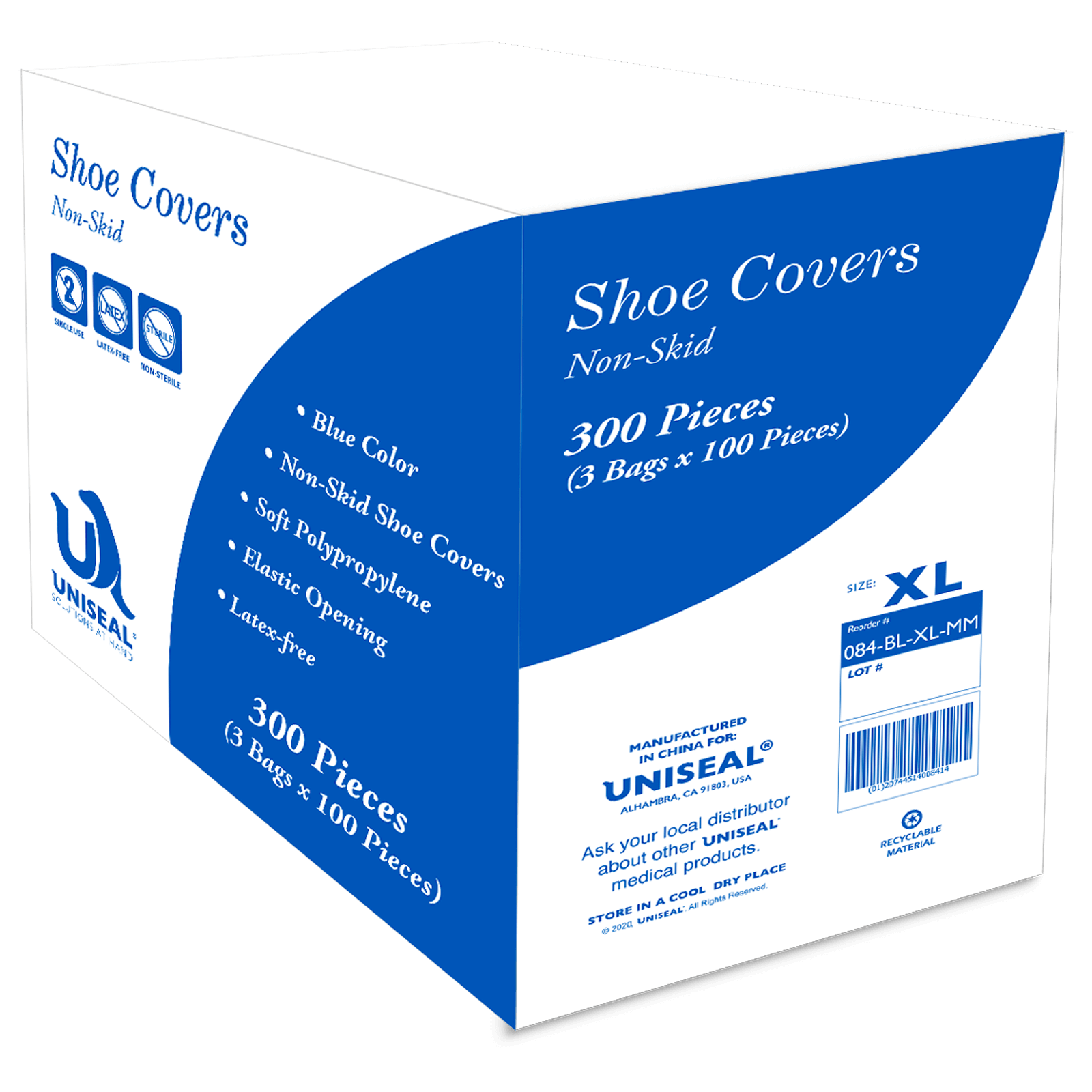 SHOE COVER NON-SKID 300/CS