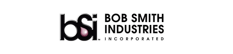 Logo of Bob Smith Industries with stylized letters bsi and company name.