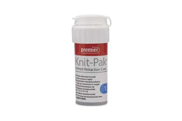 KNIT-PAK PLAIN KNITTED RETRACTION CORD #1 - PREMIER
