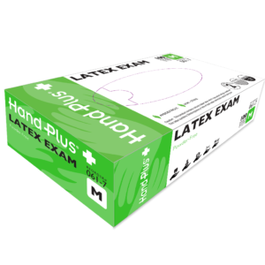 HAND PLUS LATEX PF EXAM XS