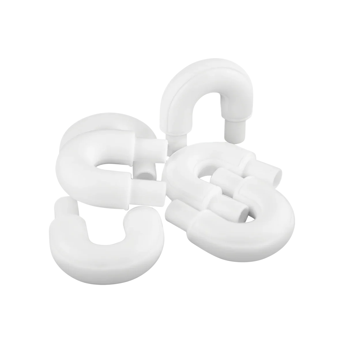 RELEAF U-SHAPED CONNECTORS 6 COUNT (6 REPLACEMENT U SHAPED ADAPTERS)