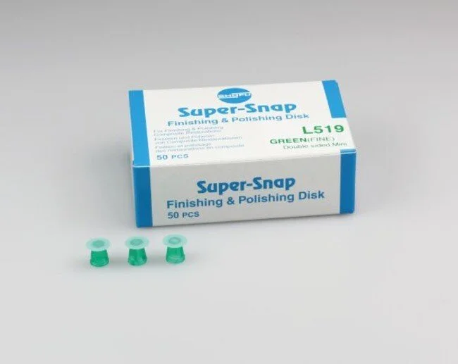 L519 SUPER SNAP MINI DISKS DOUBLE SIDED GREEN FINE (50)
