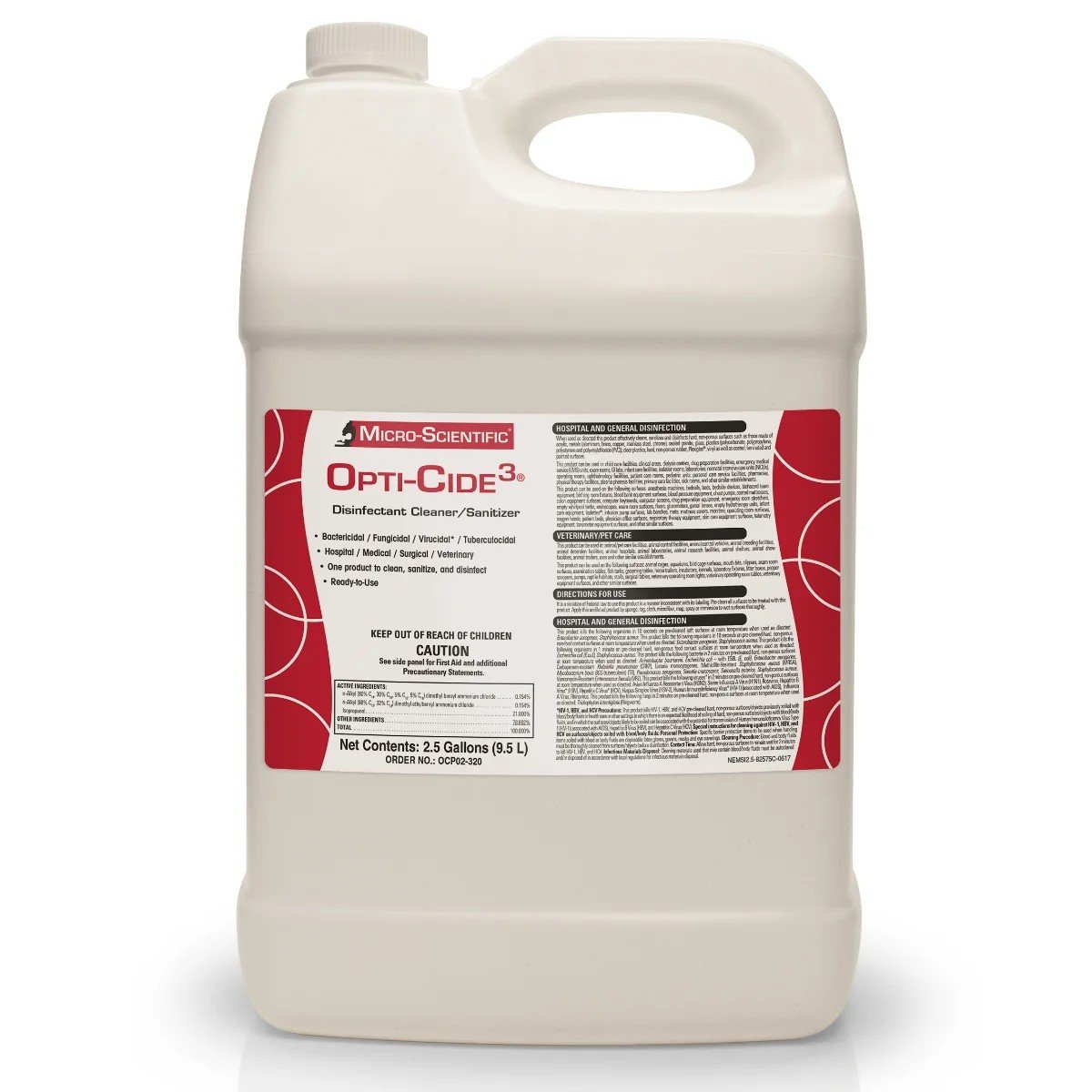 OPTICIDE 3 DISINFECTANT 2X2.5 GALLON