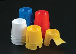 DISPOSABLE DAPPEN DISHES ASSORTED COLORS 50CT