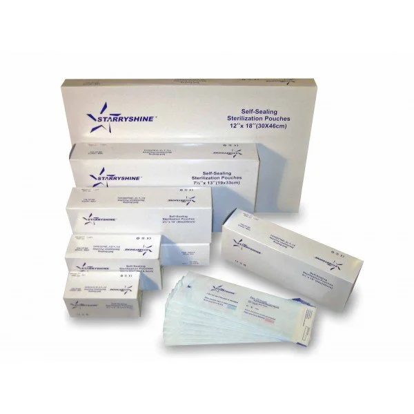 SS STERILIZATION POUCH 3 1/2" X 6 1/2" 200/BX