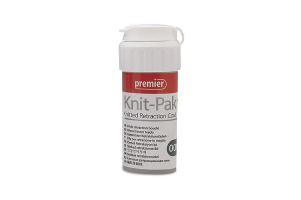 KNIT-PAK PLAIN KNITTED RETRACTION CORD #000 - PREMIER