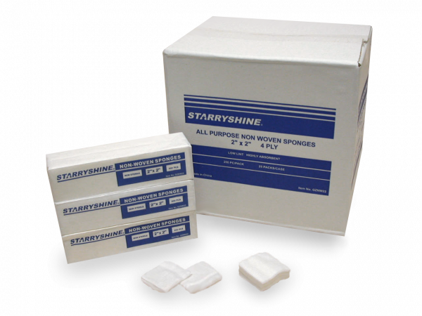 SS 2X2 GAUZE NON-WOVEN 4-PLY 5000/CS