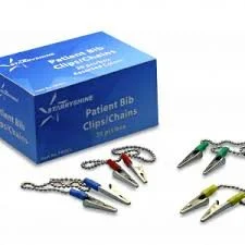 METAL CHAIN BIB CLIP