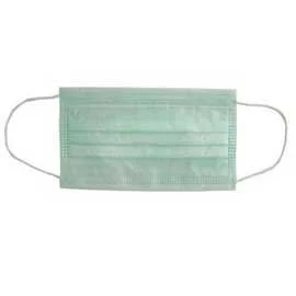 SS EAR-LOOP FACE MASK PREMIUM GREEN 50/BX