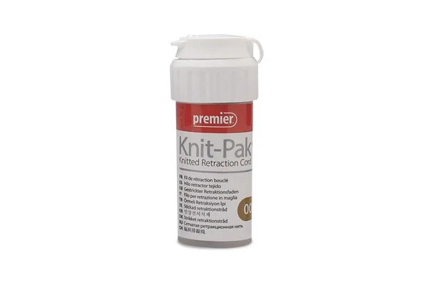 KNIT-PAK PLAIN KNITTED RETRACTION CORD #00 - PREMIER