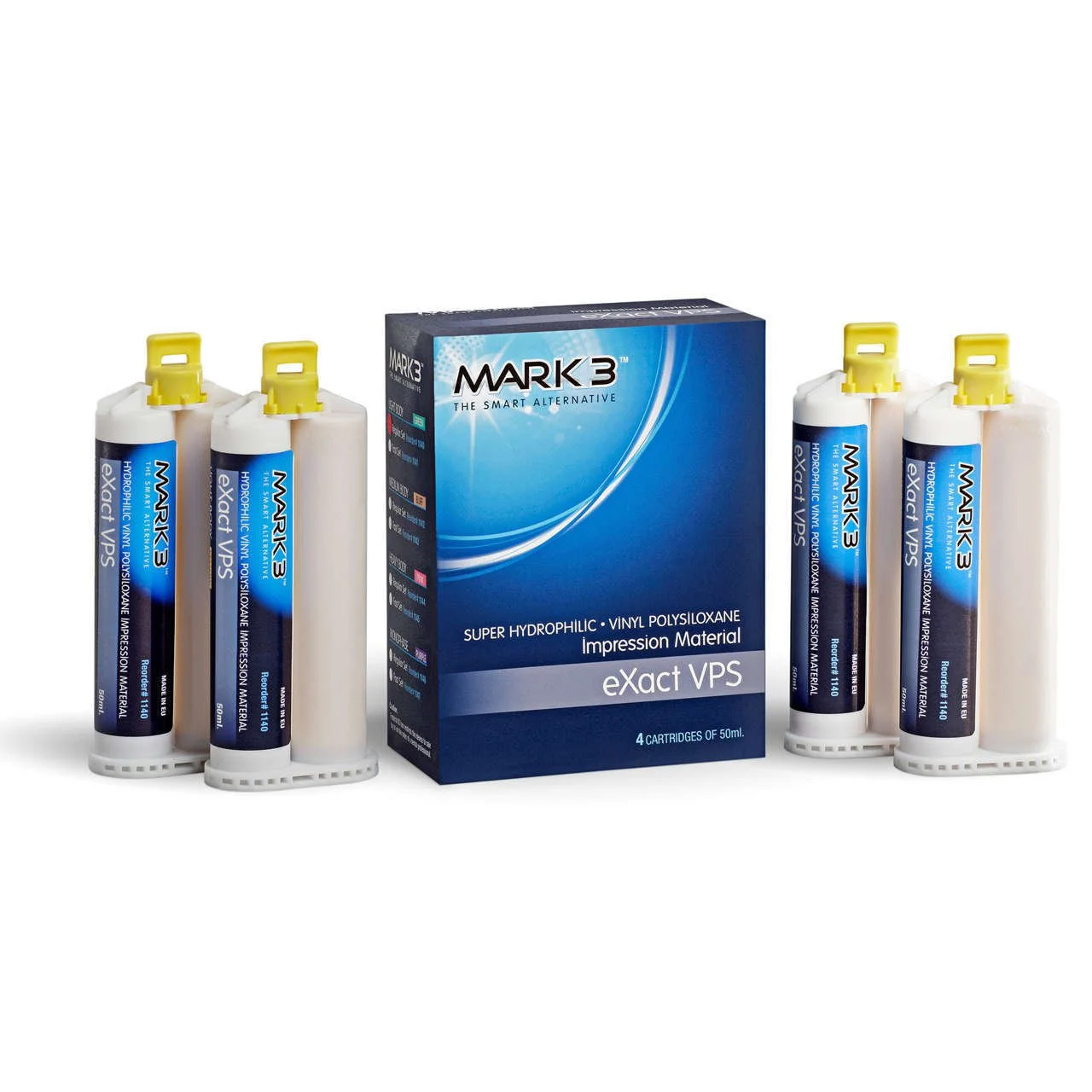 MARK3 EXACT VPS IMPRESSION MATERIAL HEAVY BODY FAST SET 50ML 4/PK