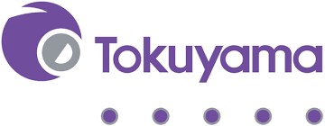 Tokuyama logo with purple circular icon and the company name in purple text.