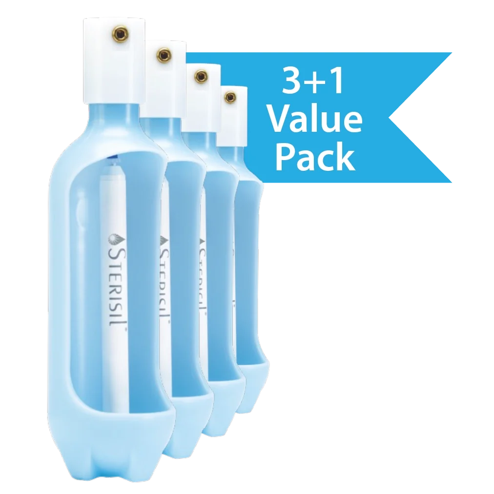 STERISIL STRAW VALUE 4 PACK (3+1)