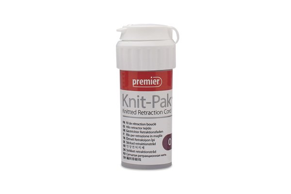 KNIT-PAK PLAIN KNITTED RETRACTION CORD #0 - PREMIER