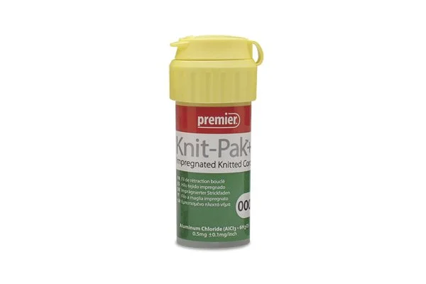 KNIT-PAK PLUS IMPREGNATED KNITTED RETRACTION CORD #000  - PREMIER