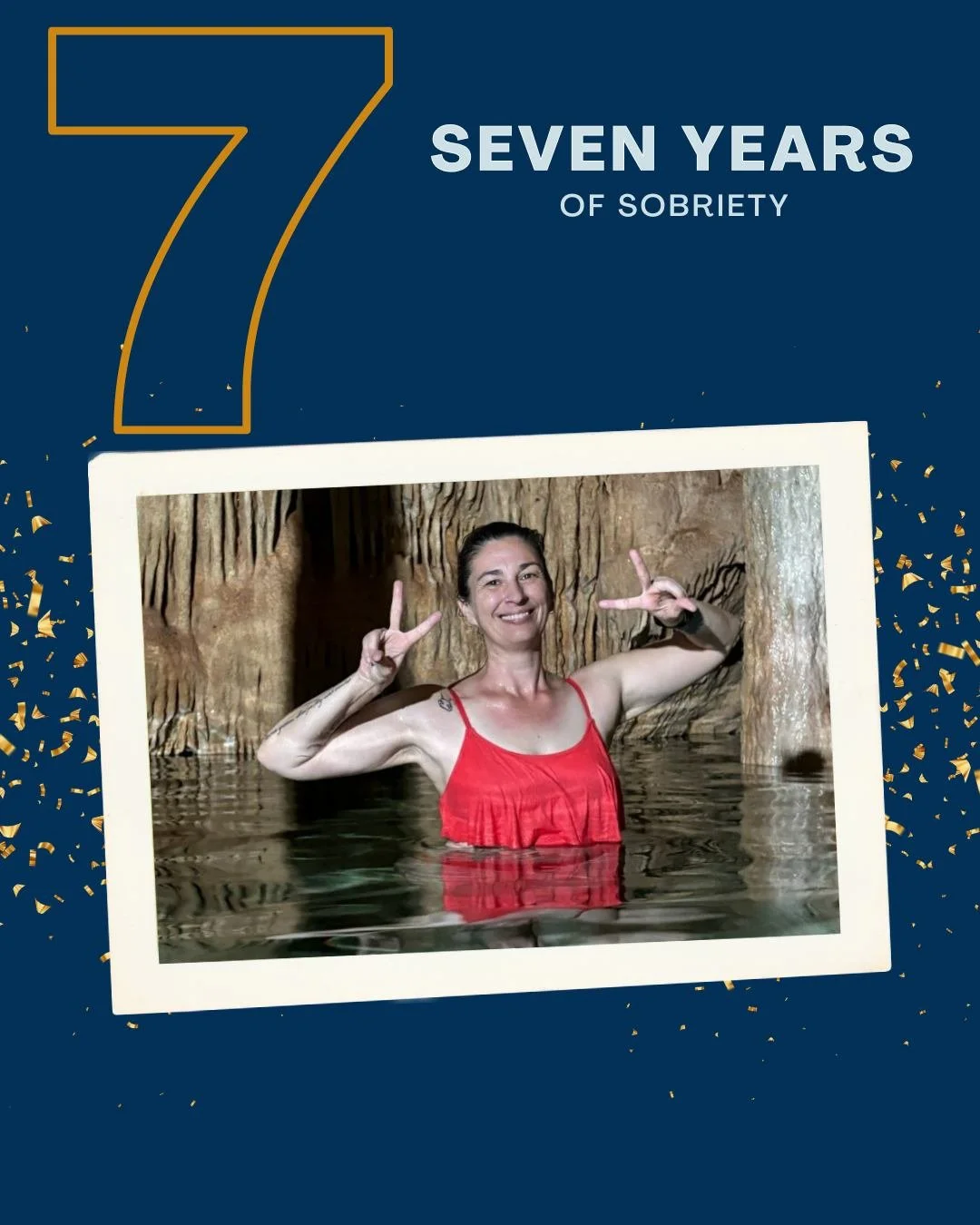 SEVEN IS A LUCKY NUMBER

Seven is a lucky number, it is a spiritual number, a religious number, and it is the number of years since I've had a drop of alcohol.

On a scientific level, seven is the number of years for your body to regenerate on a cell