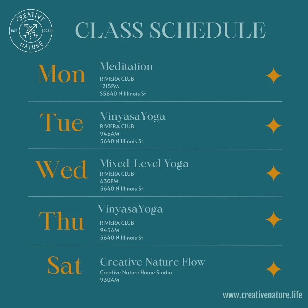 Creative Nature Yoga and Mentoring

Join Stephanie for a group class, a workshop, or our private yoga/mentor programming. 

Many weekly options to join!
www.creativentature.life

#indyyoga #indyyogis #317yoga #317yogis