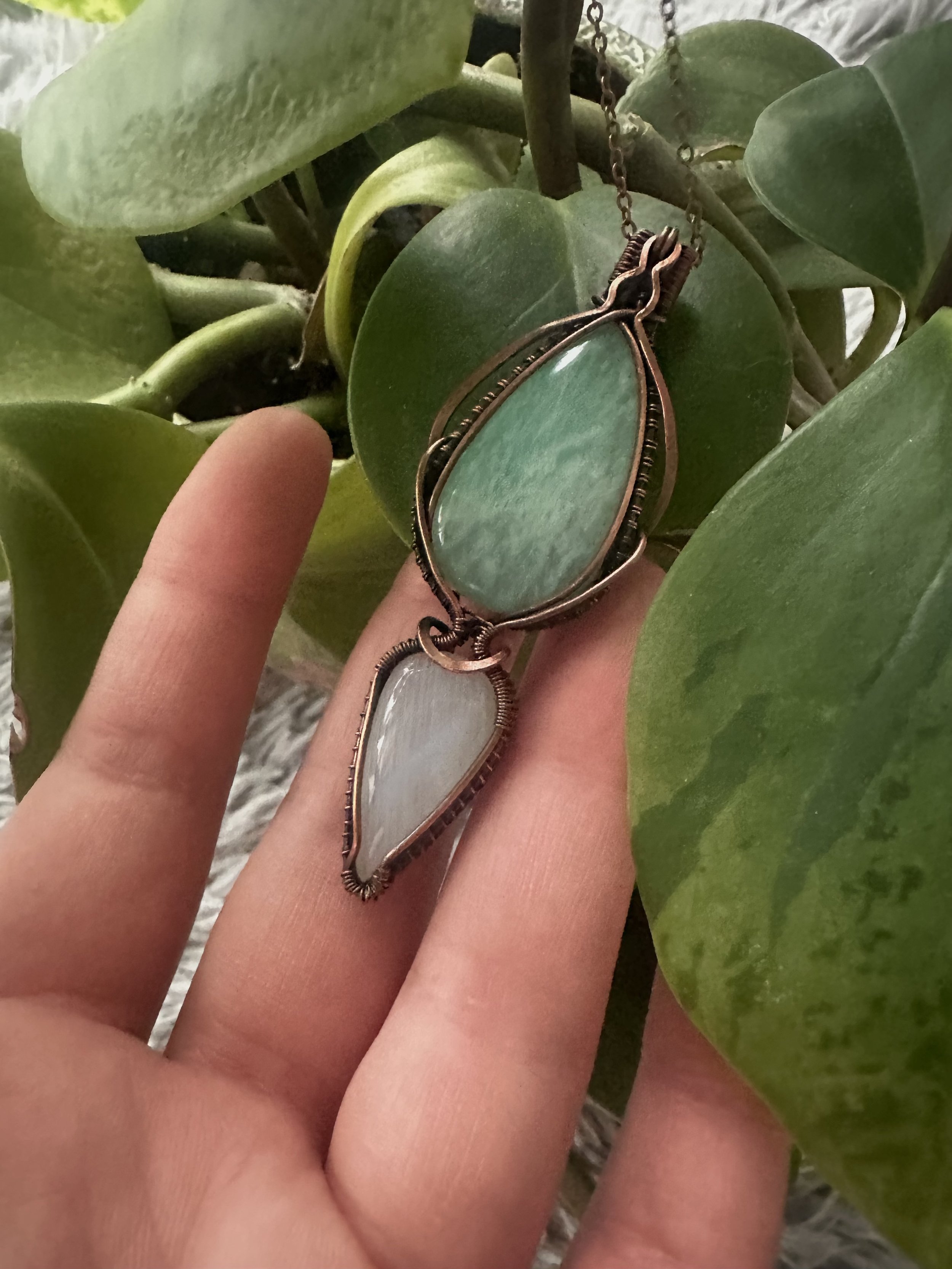 Amazonite and Moonstone