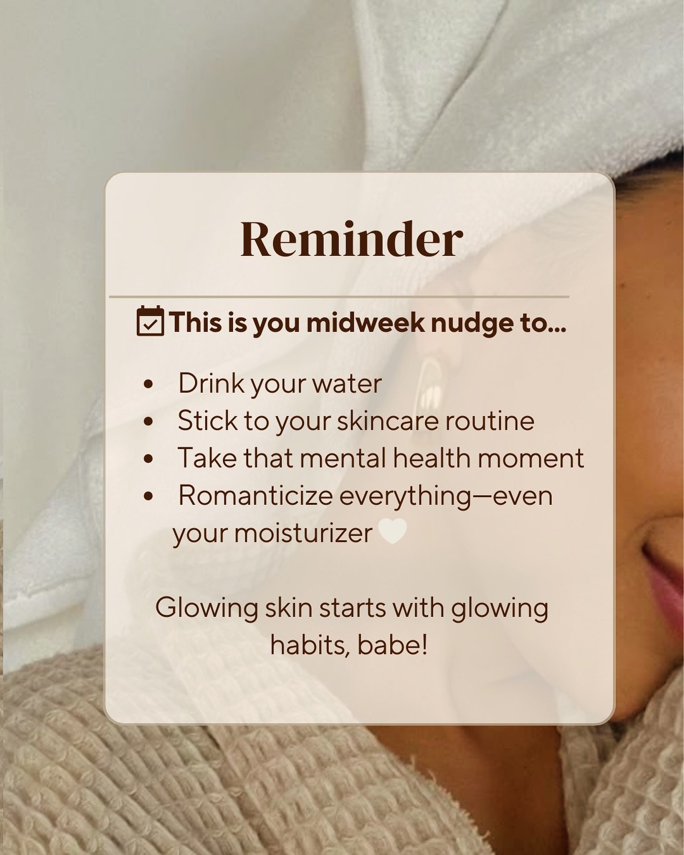 Happy Wednesday 🤍 #selfcaretips #wellnesswednesday #esthetician #skincare #glowingskin