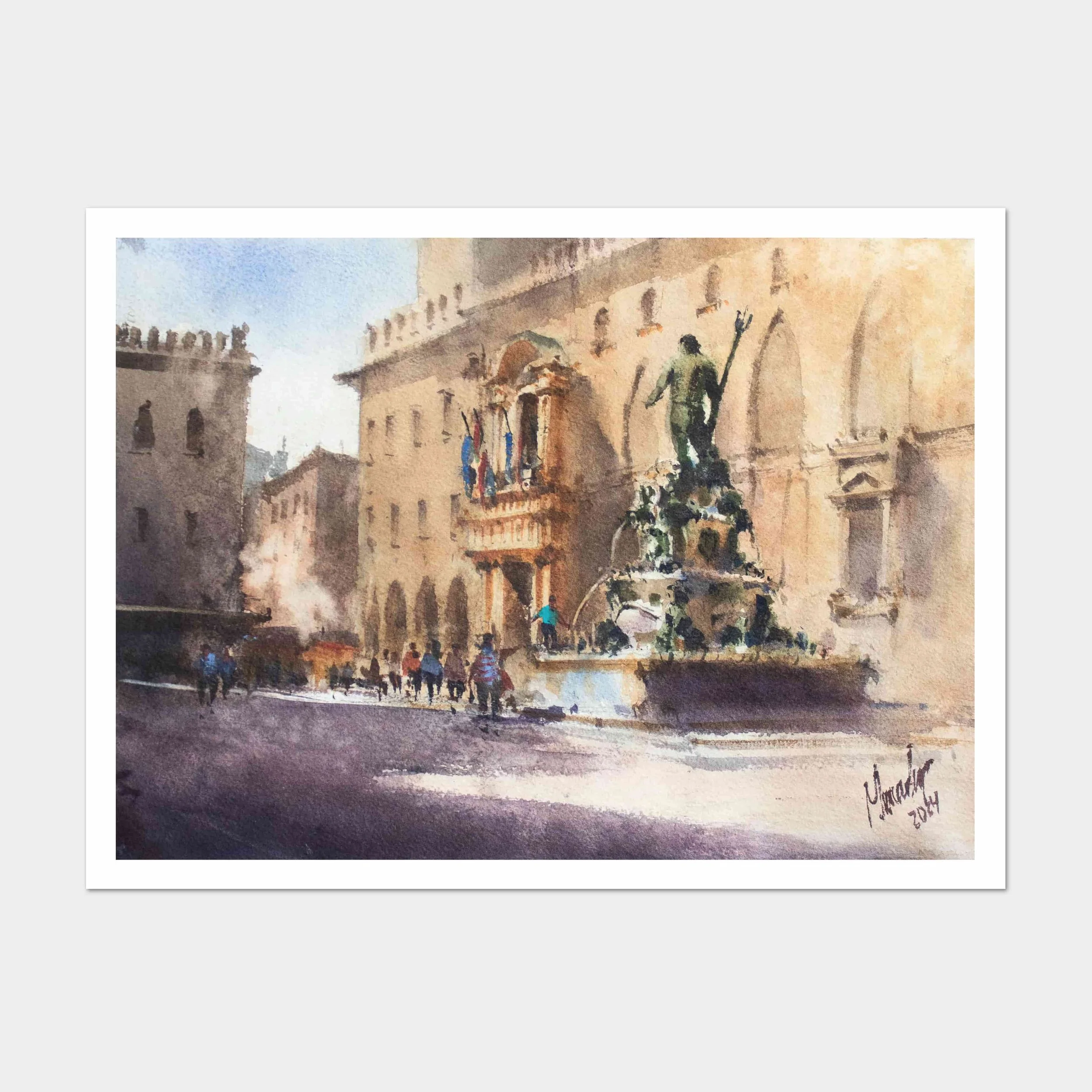 Plaza Neptuno, Bolonia, Italia