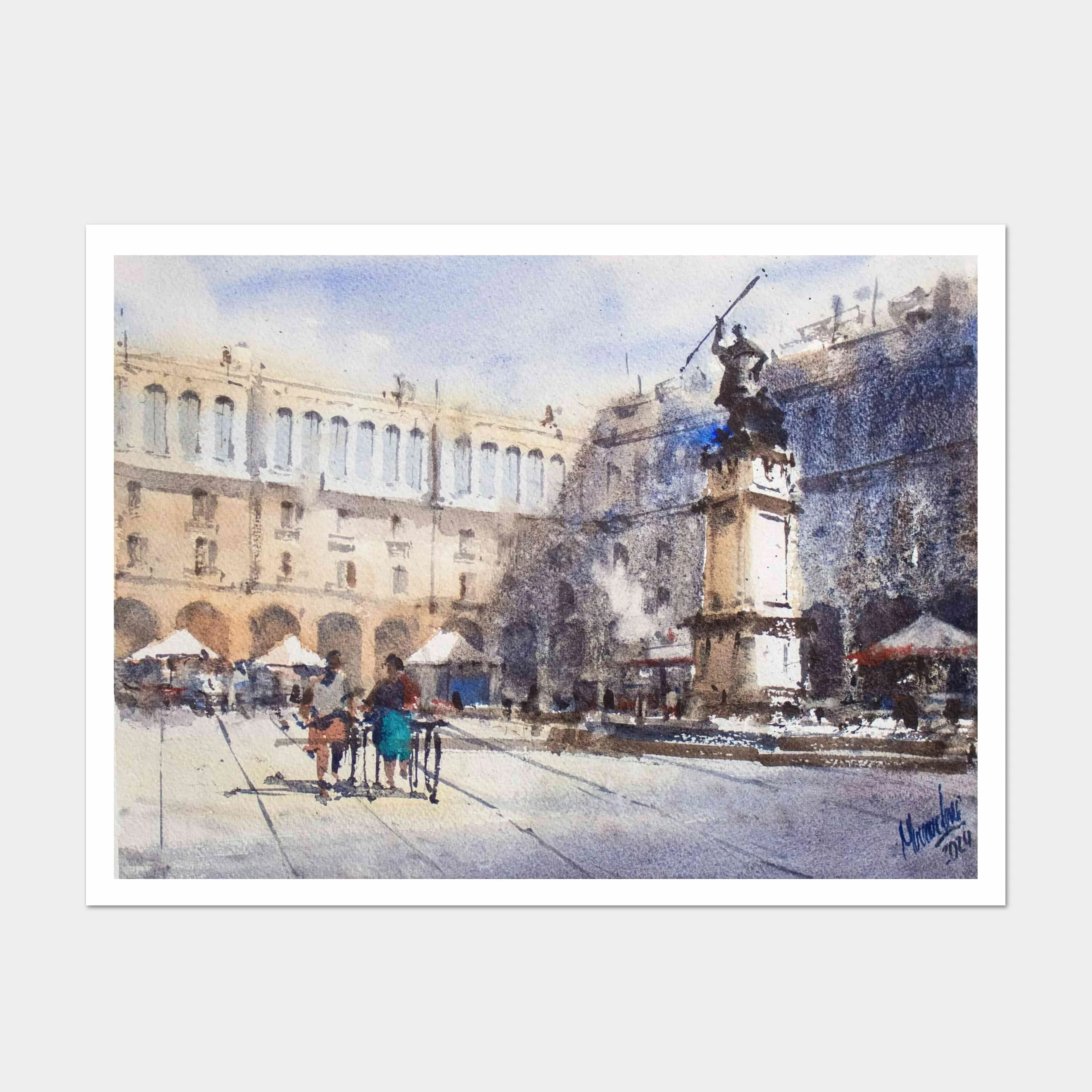 Plaza María Pita, La Coruña, España