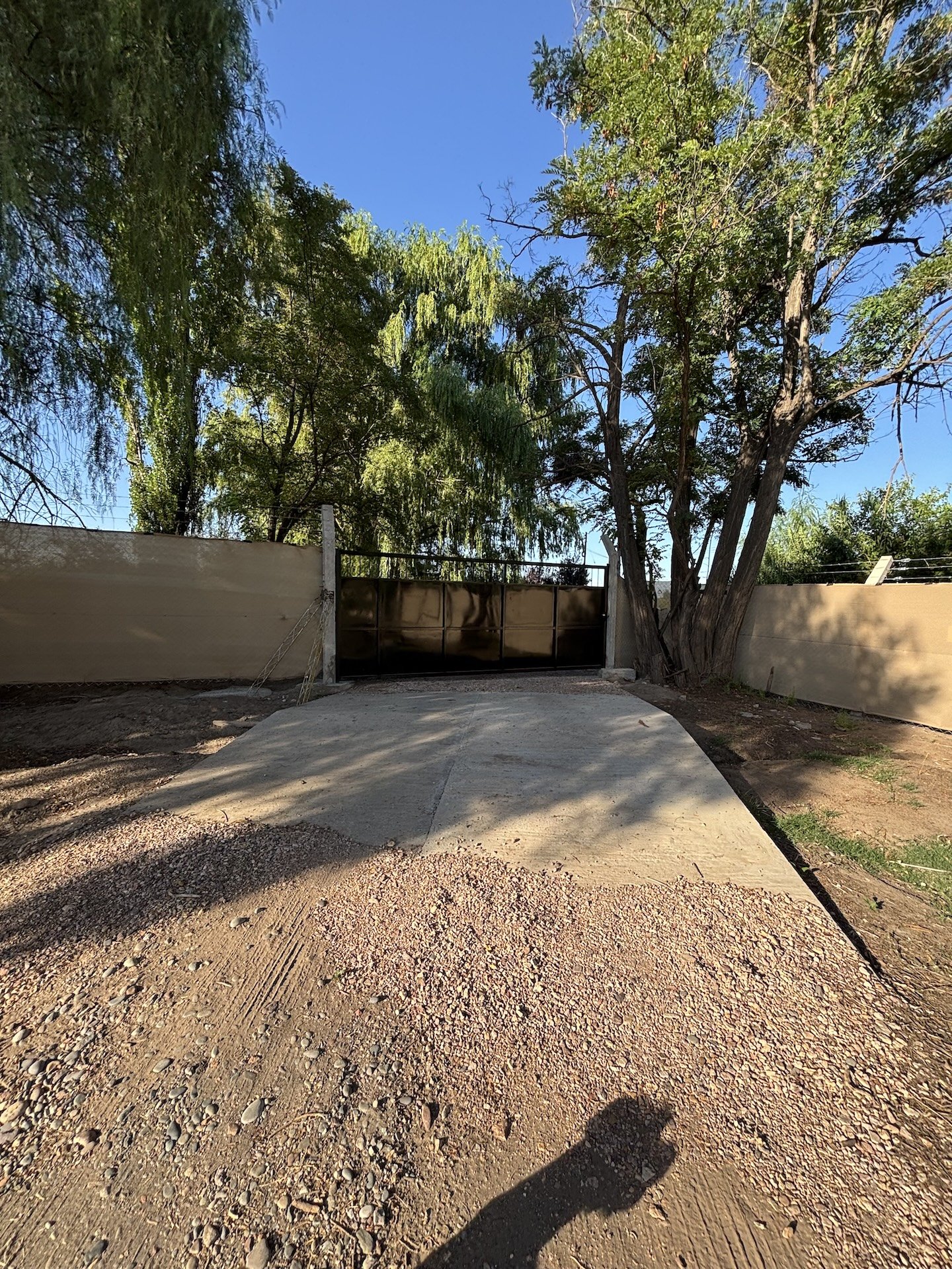 Fallen Branch Farm drive with the front gate