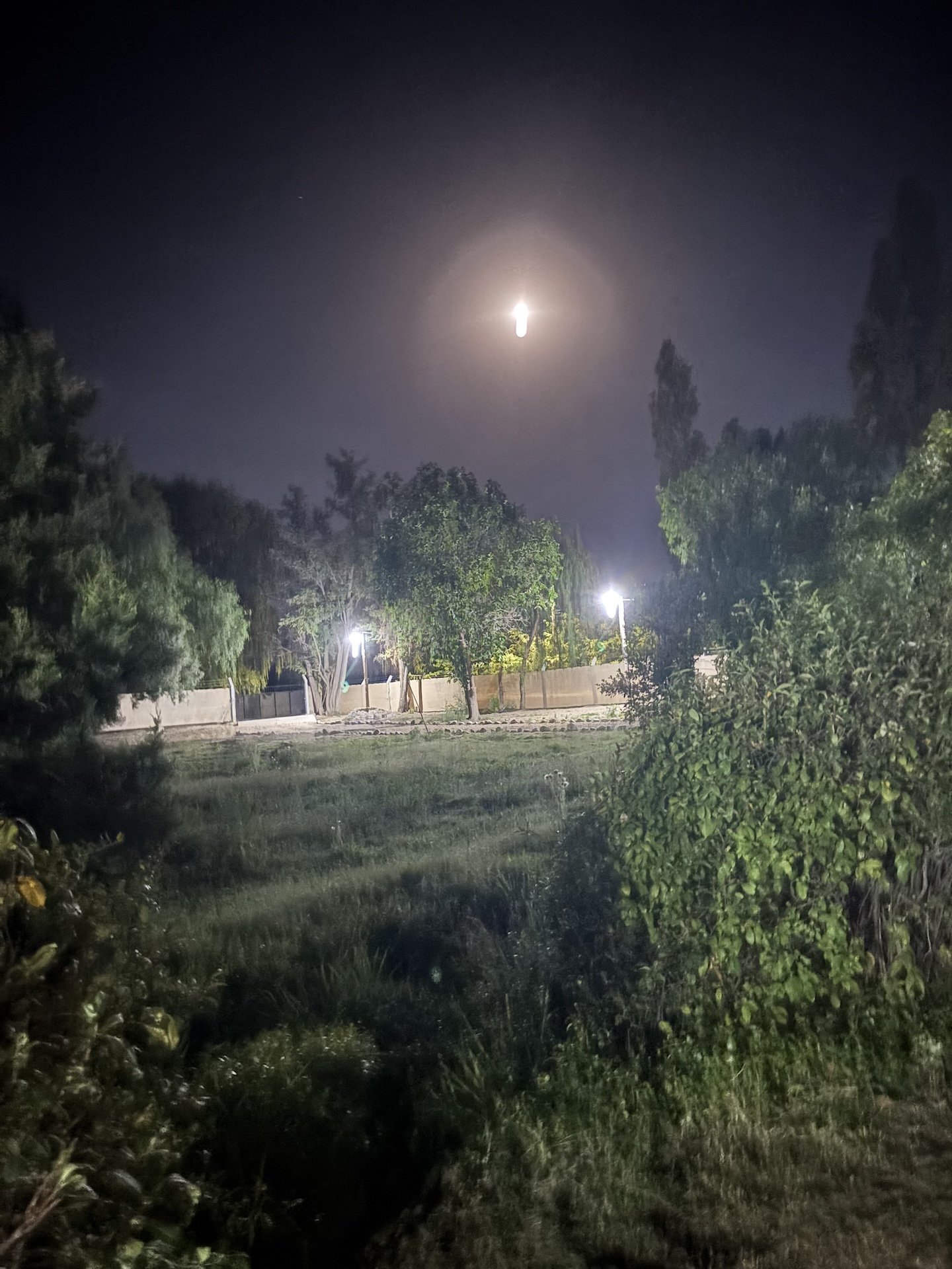 Fallen Branch farm at night