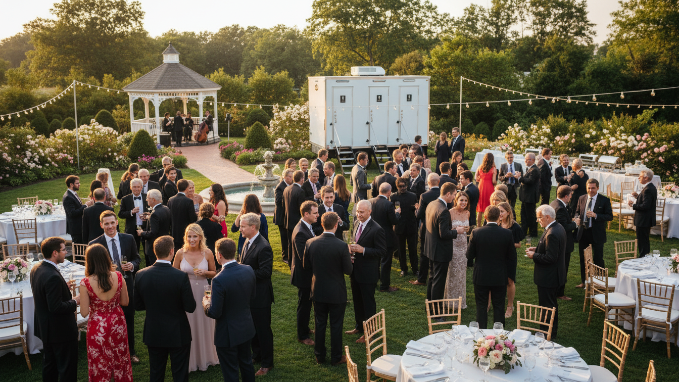 mobile restroom rental wedding Long Island, NY