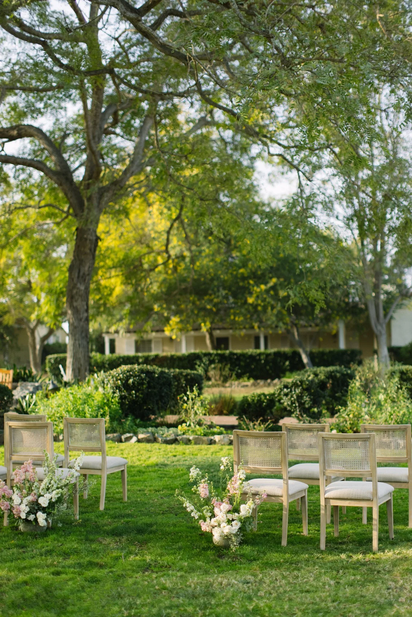 Outdoor wedding ceremony at a Westchester County venue